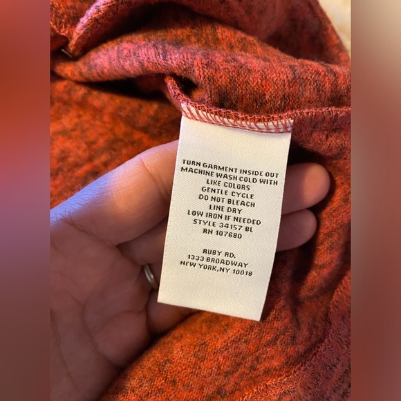 Ruby Rd. Women's Cozy Button Overlay Top small - Picture 9 of 11